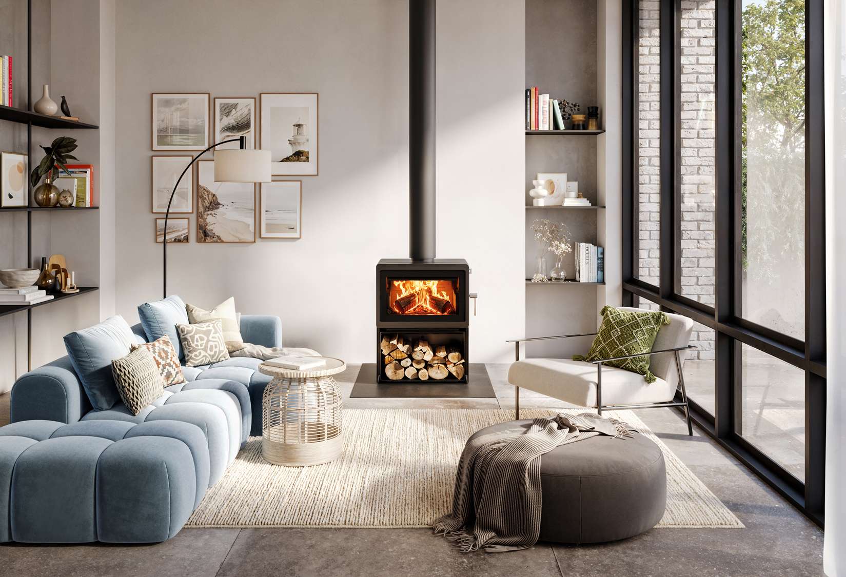 Blaze Z2 woodstacker combustion heater